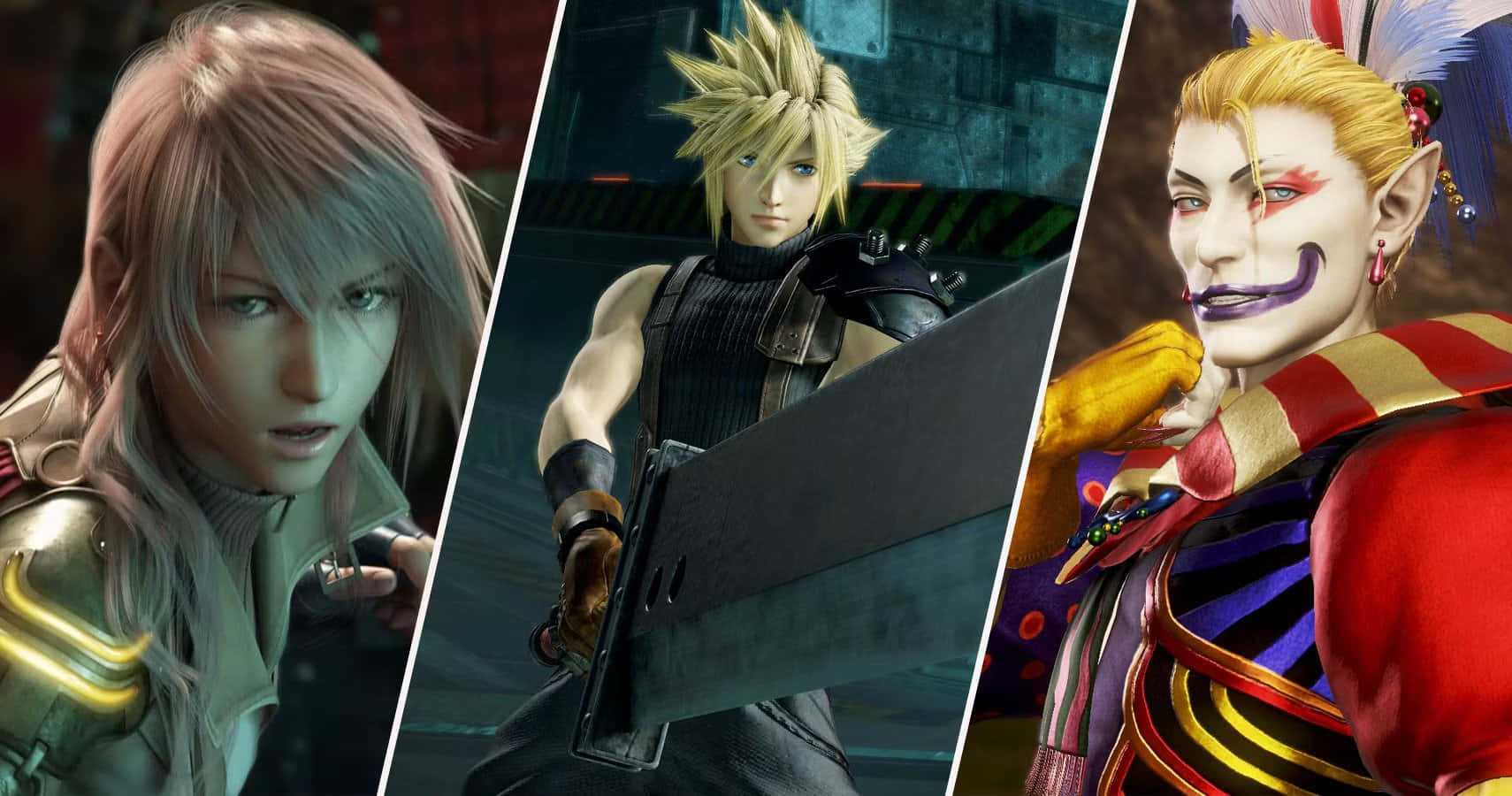 Títuloapasionantes Personajes De Final Fantasy Listos Para La Acción. Fondo de pantalla