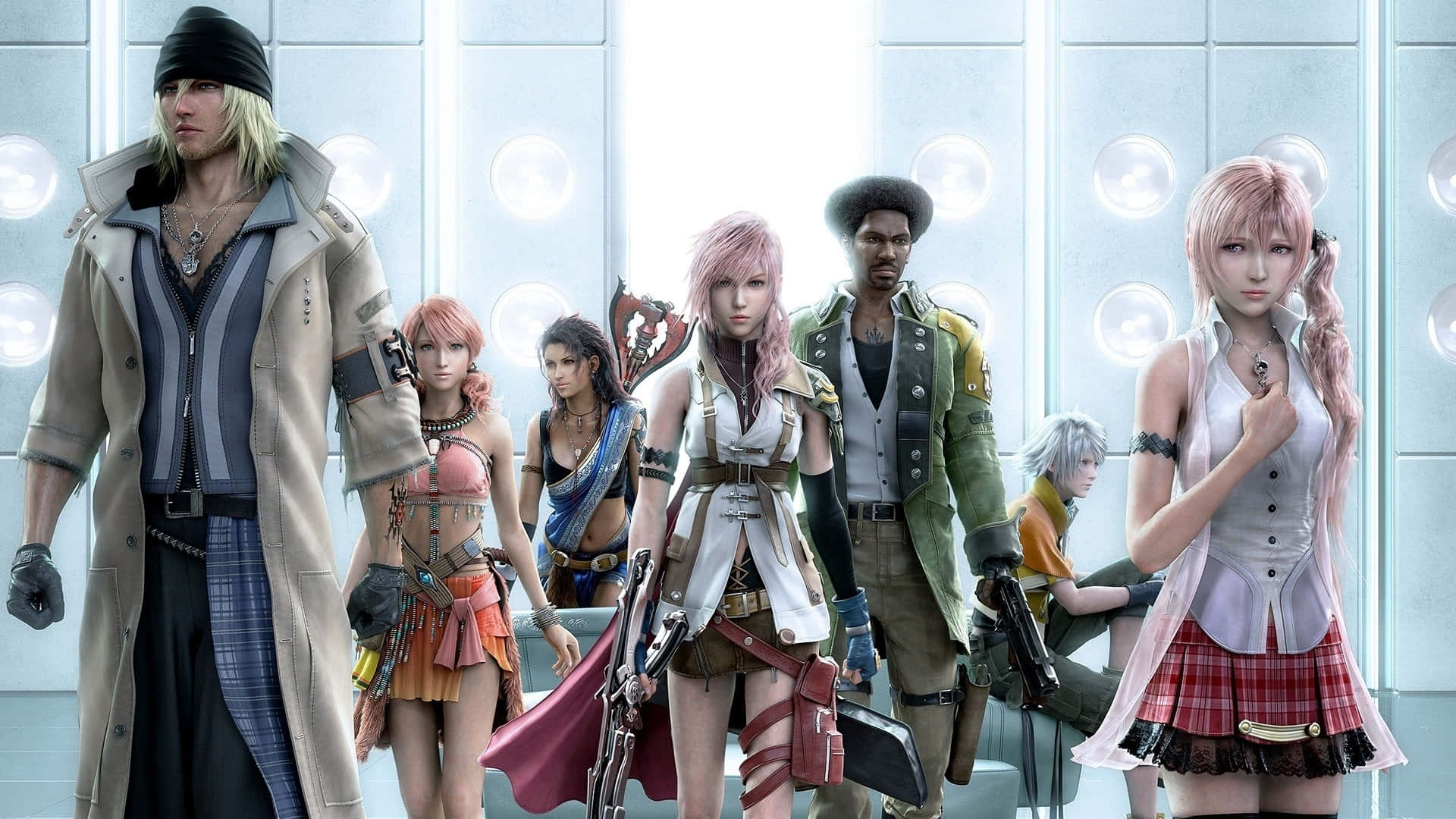 Epic Final Fantasy Characters Gathering Wallpaper