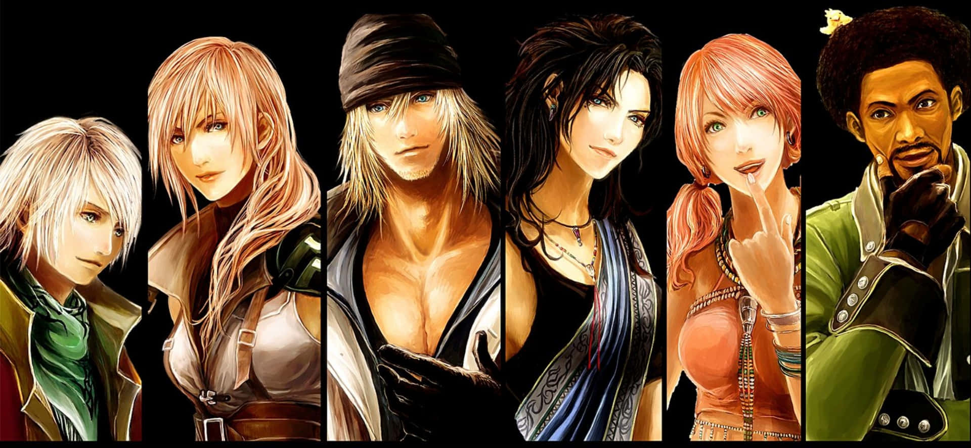 Laépica Reunión De Personajes De Final Fantasy Fondo de pantalla