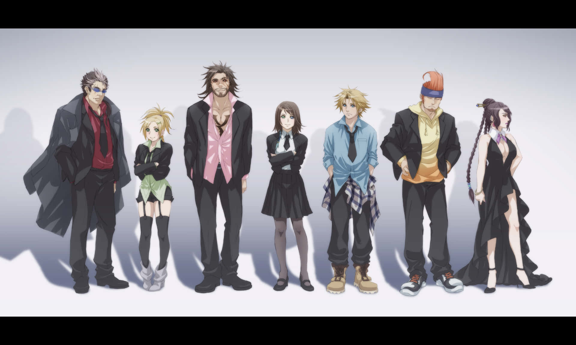 Final Fantasy Characters Lineup Wallpaper