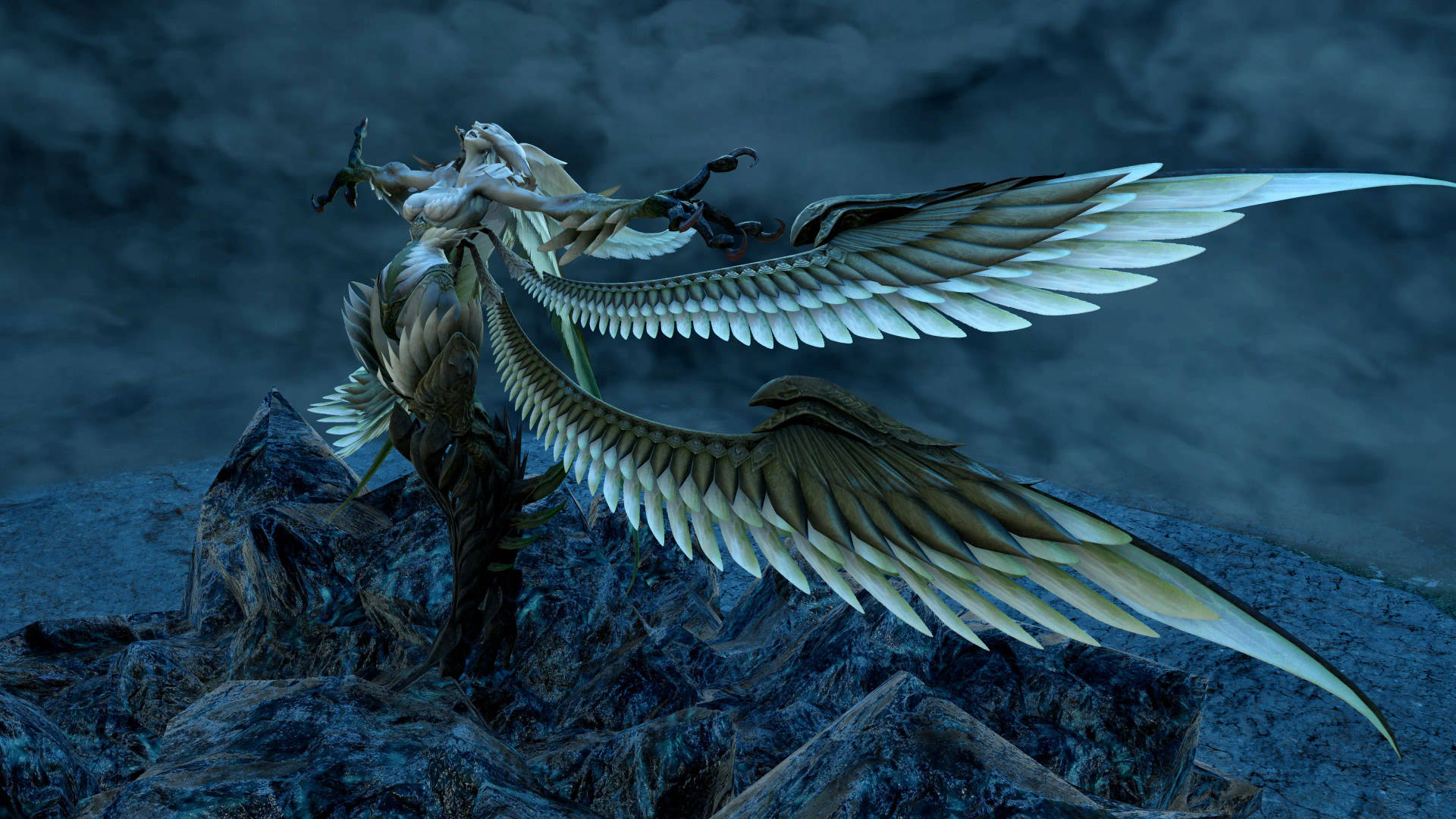 Final Fantasy Garuda Being Summoned Wallpaper
