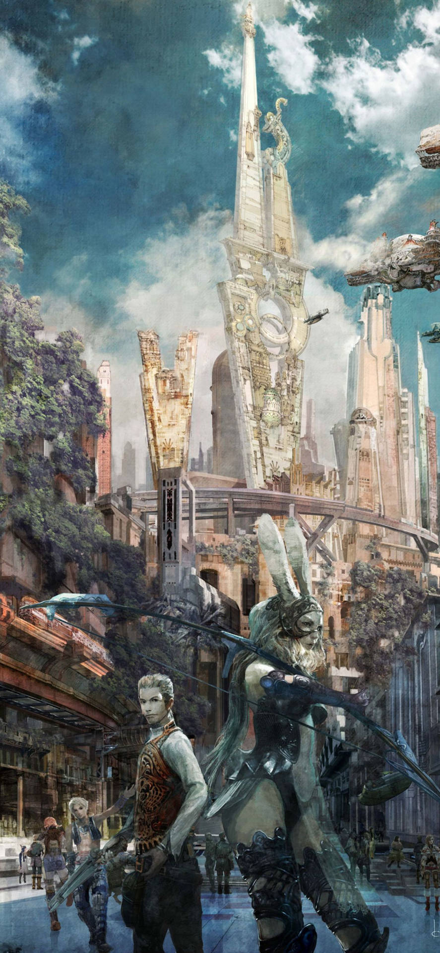 Oplev verden af Final Fantasy med fantastiske interaktive grafikker. Wallpaper