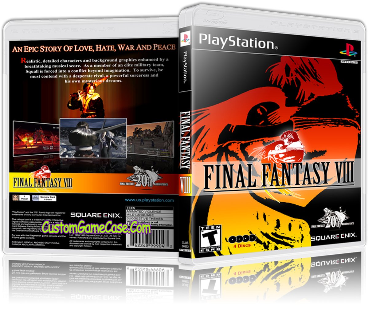Final Fantasy V I I I Play Station Case PNG