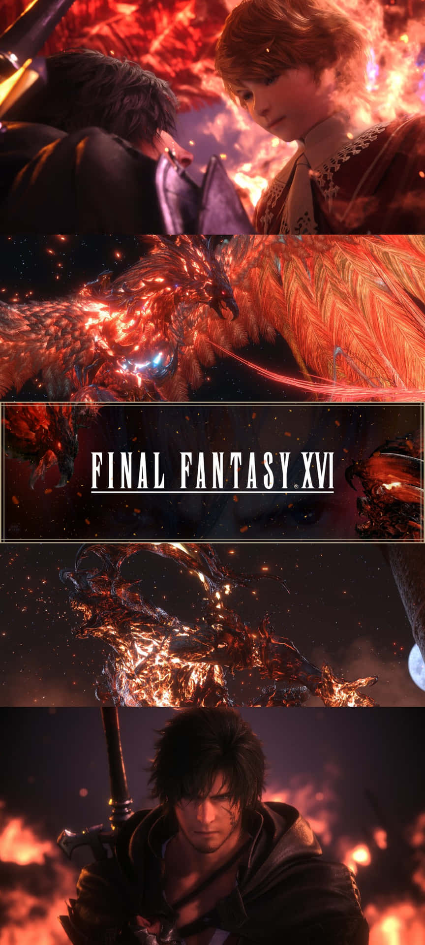 Final Fantasy X V I Intense Moments Wallpaper