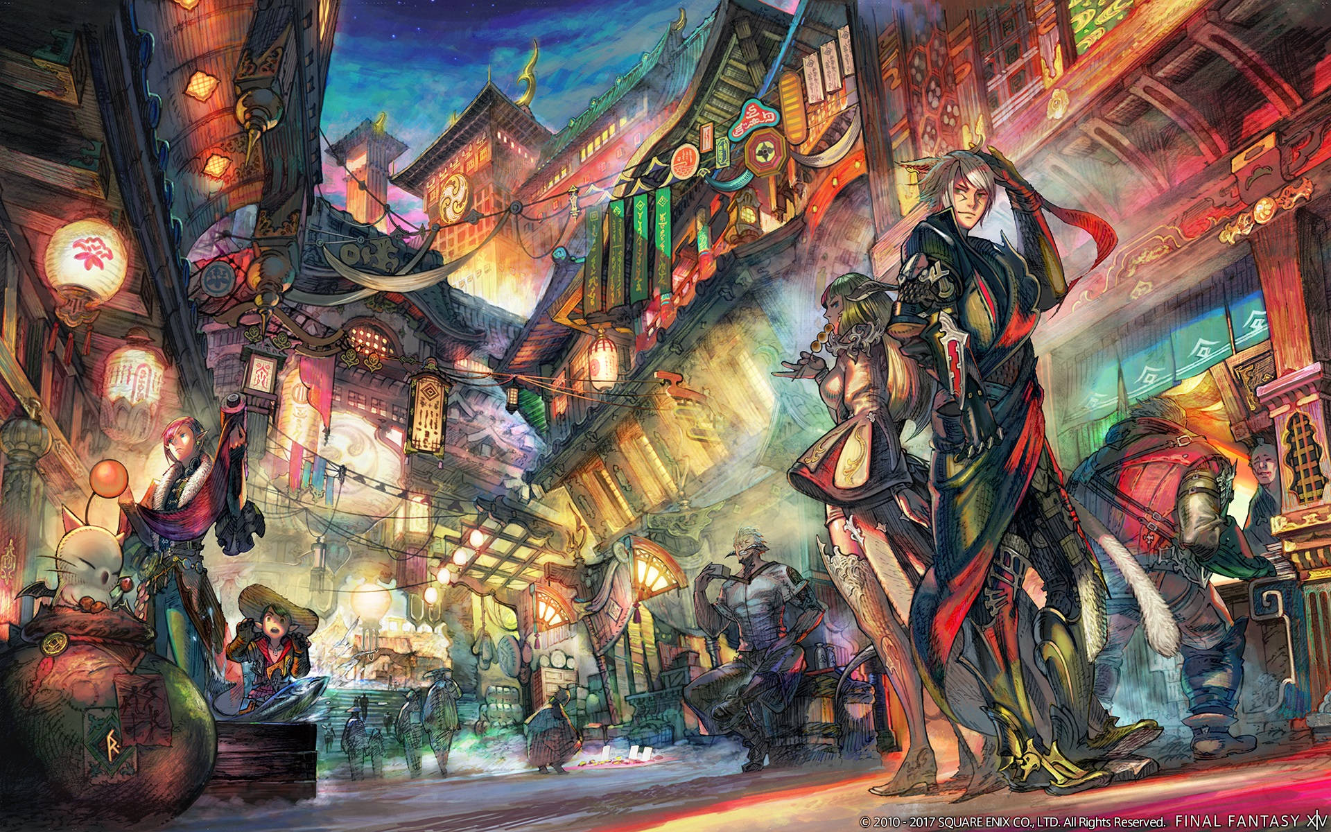 Final Fantasy Xiv Market Wallpaper