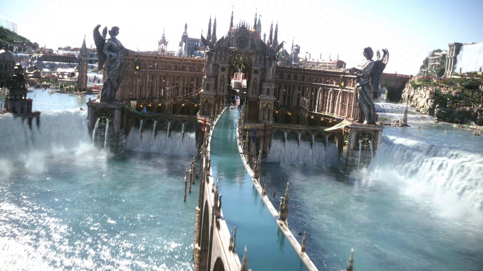 Sfondodella Città Di Leville Altissia Di Final Fantasy Xv