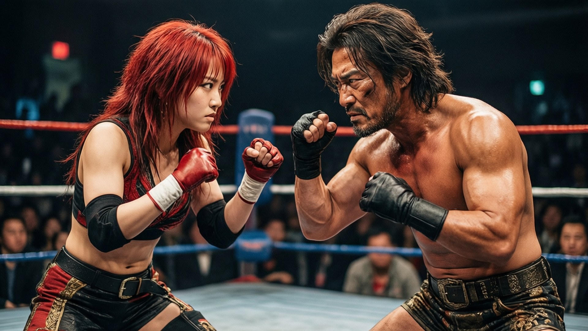 Yuri og Joe står over for hinanden i en afgørende Megalo Box-kamp.