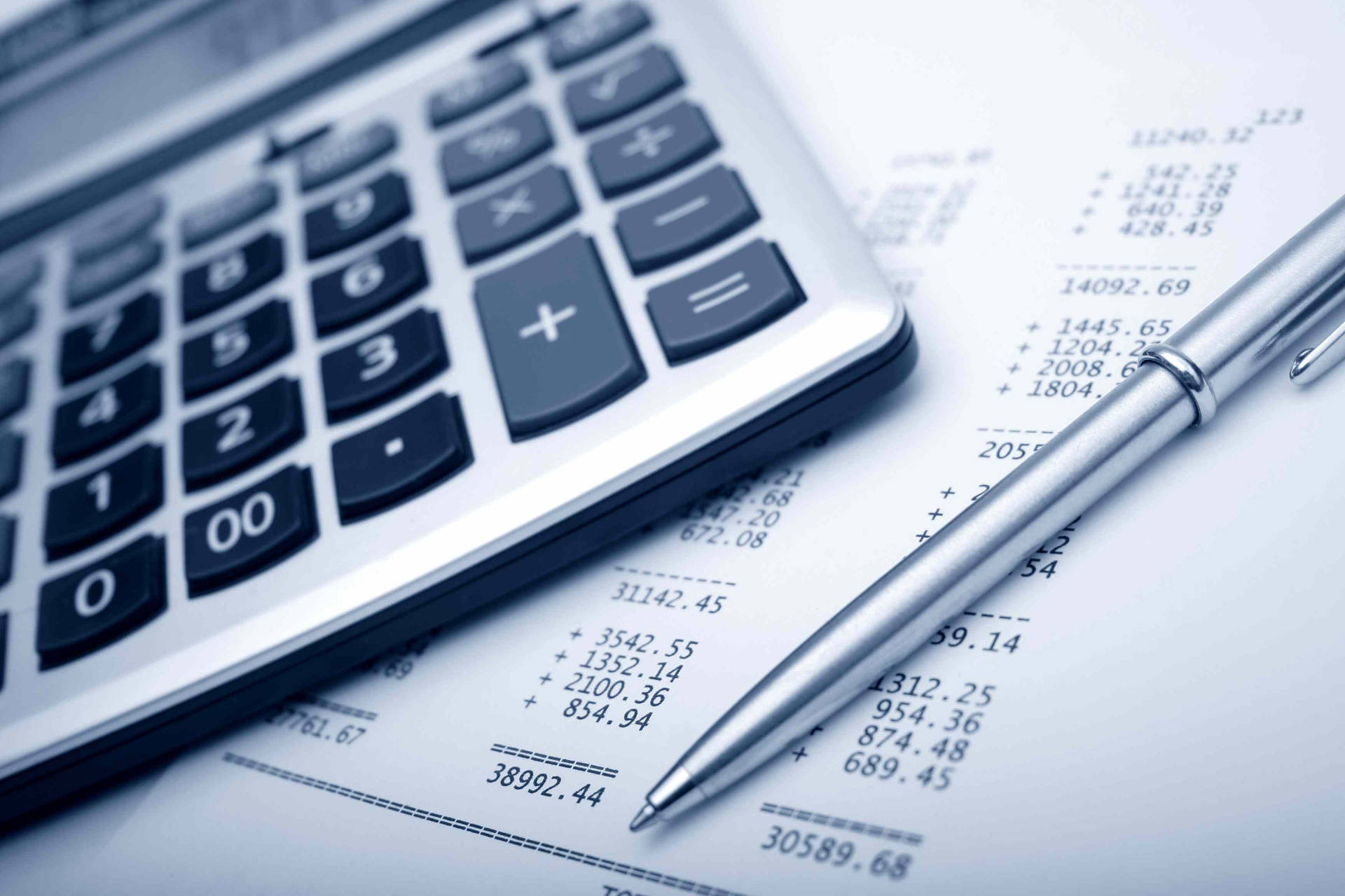 Finance Plan And Calculator Wallpaper