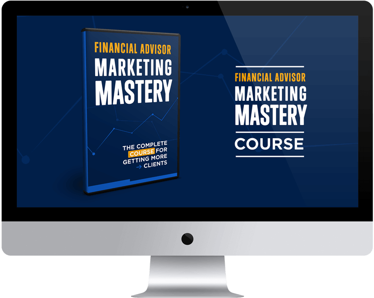 Financial Advisor Marketing Mastery Course Mockup PNG