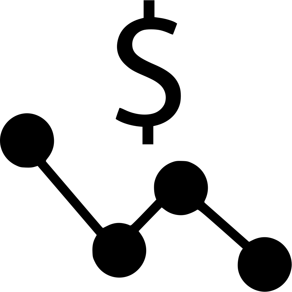 Financial Growth Chart With Dollar Sign PNG