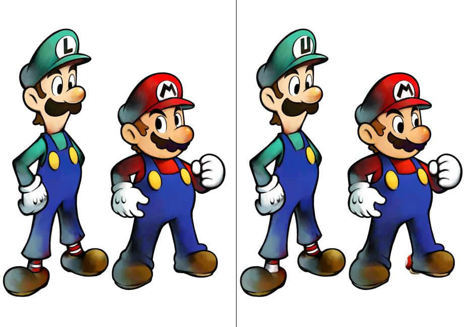 Mario og Luigi finder forskellen Billede
