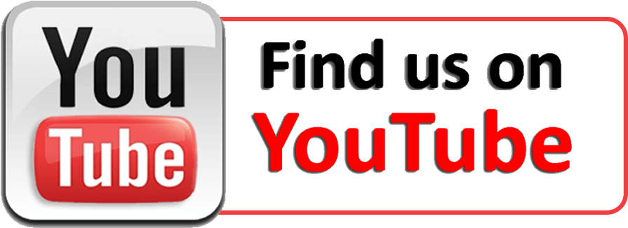 Find Us On You Tube Banner PNG