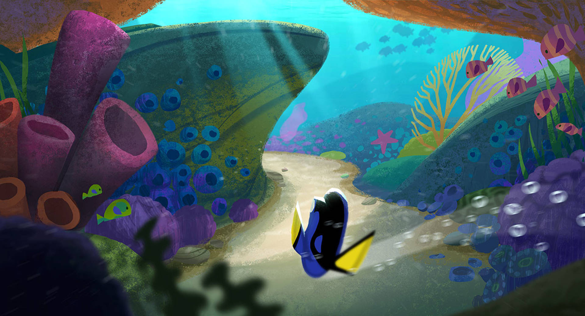 Finding Dory Intro Concept Art Wallpaper