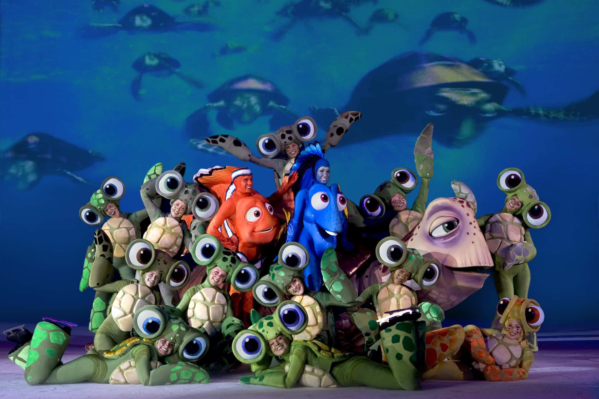 Underwater adventure in the deep blue sea with Nemo and friends