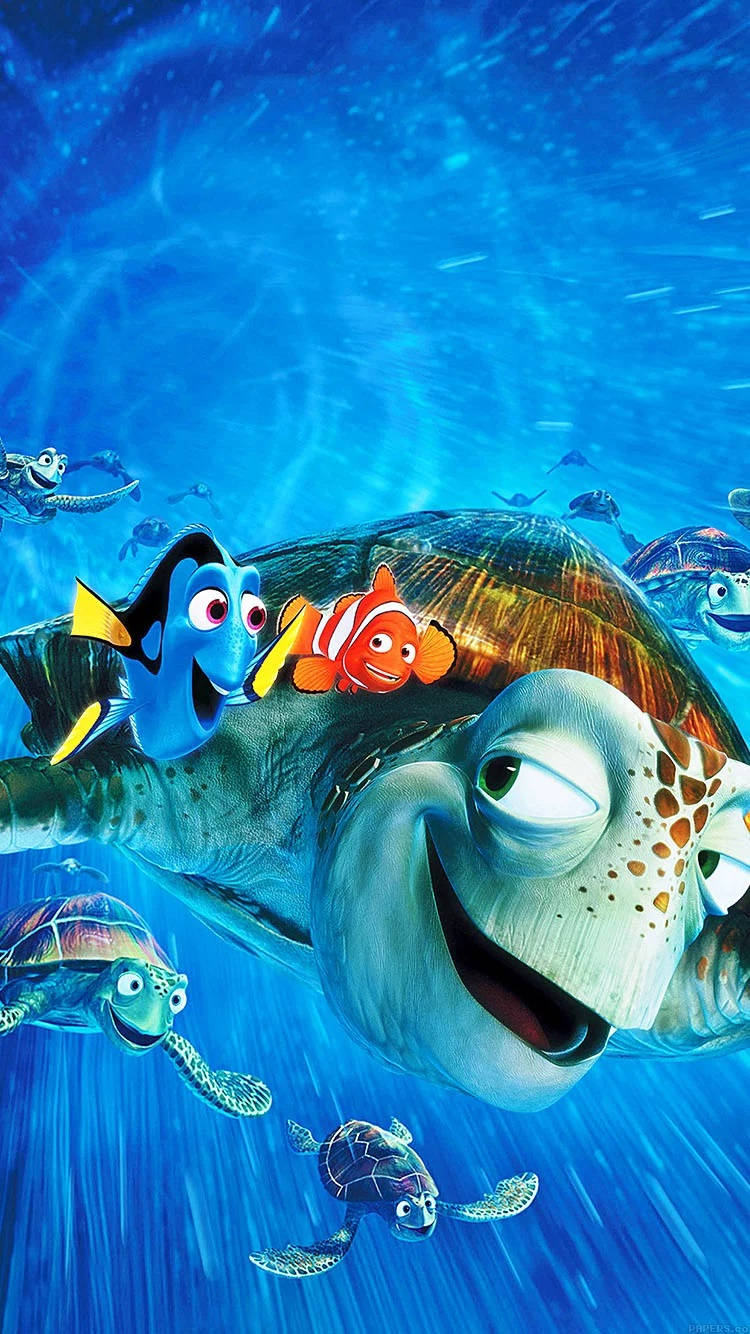 Finding Nemo Cast Disney Iphone Wallpaper