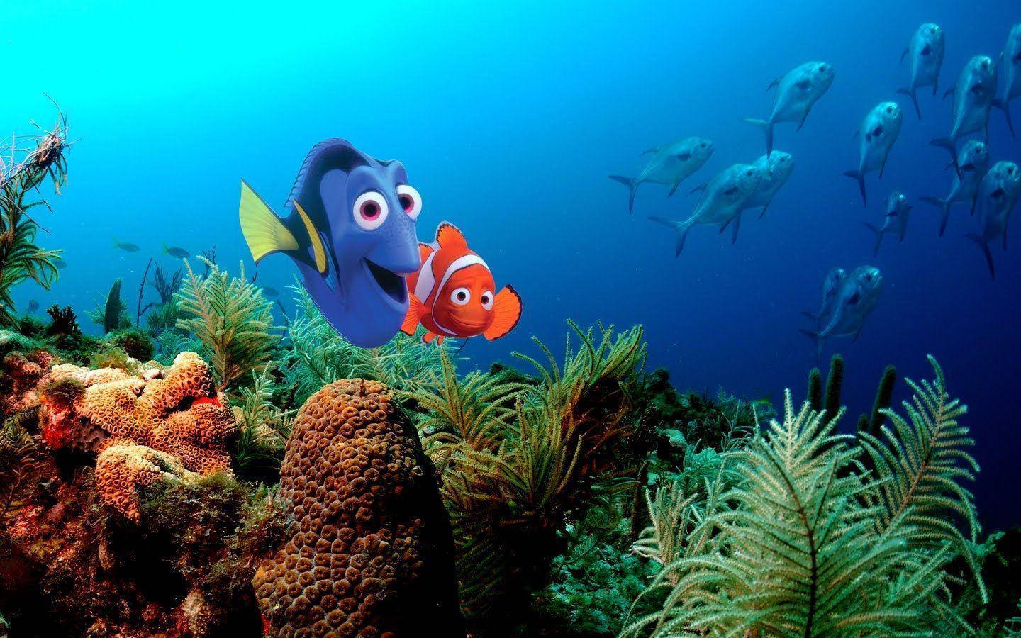 Finding Nemo Seascape Background