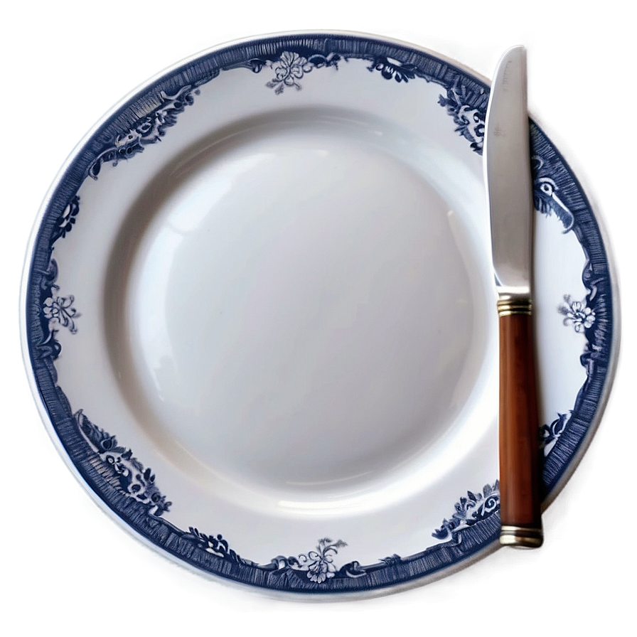 Fine Dining White Plate Png Rro47 PNG