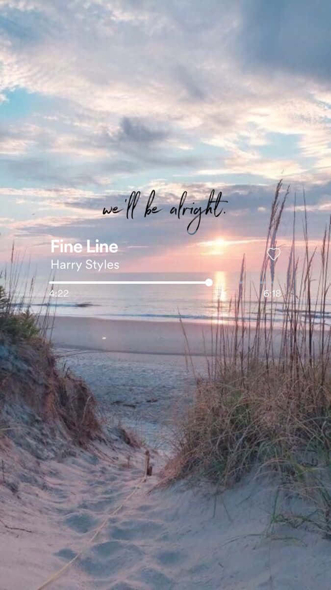 Fine Line Harry Styles Beach Sunset Wallpaper