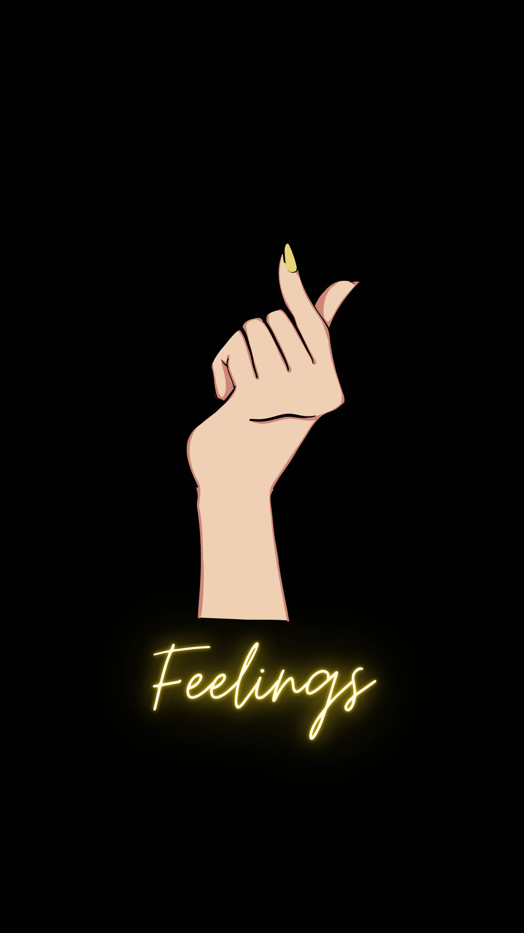 Finger Heart And Feelings