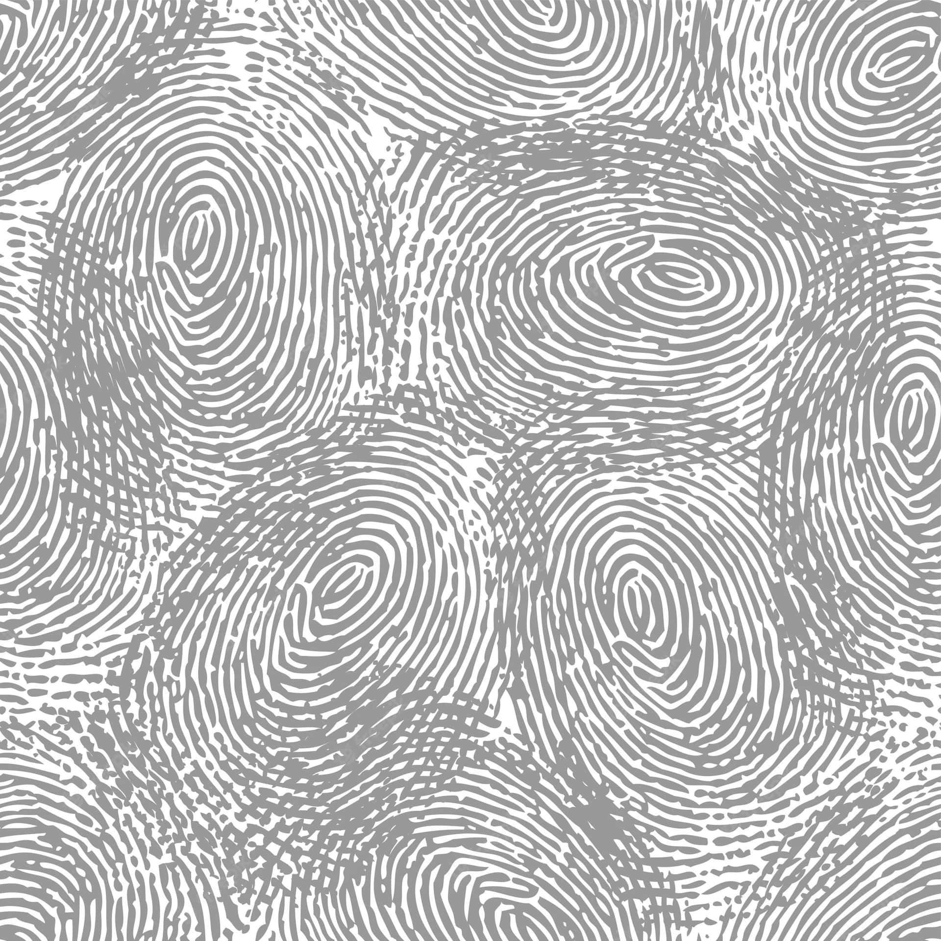 Fingerprint Pattern on a Dark Background