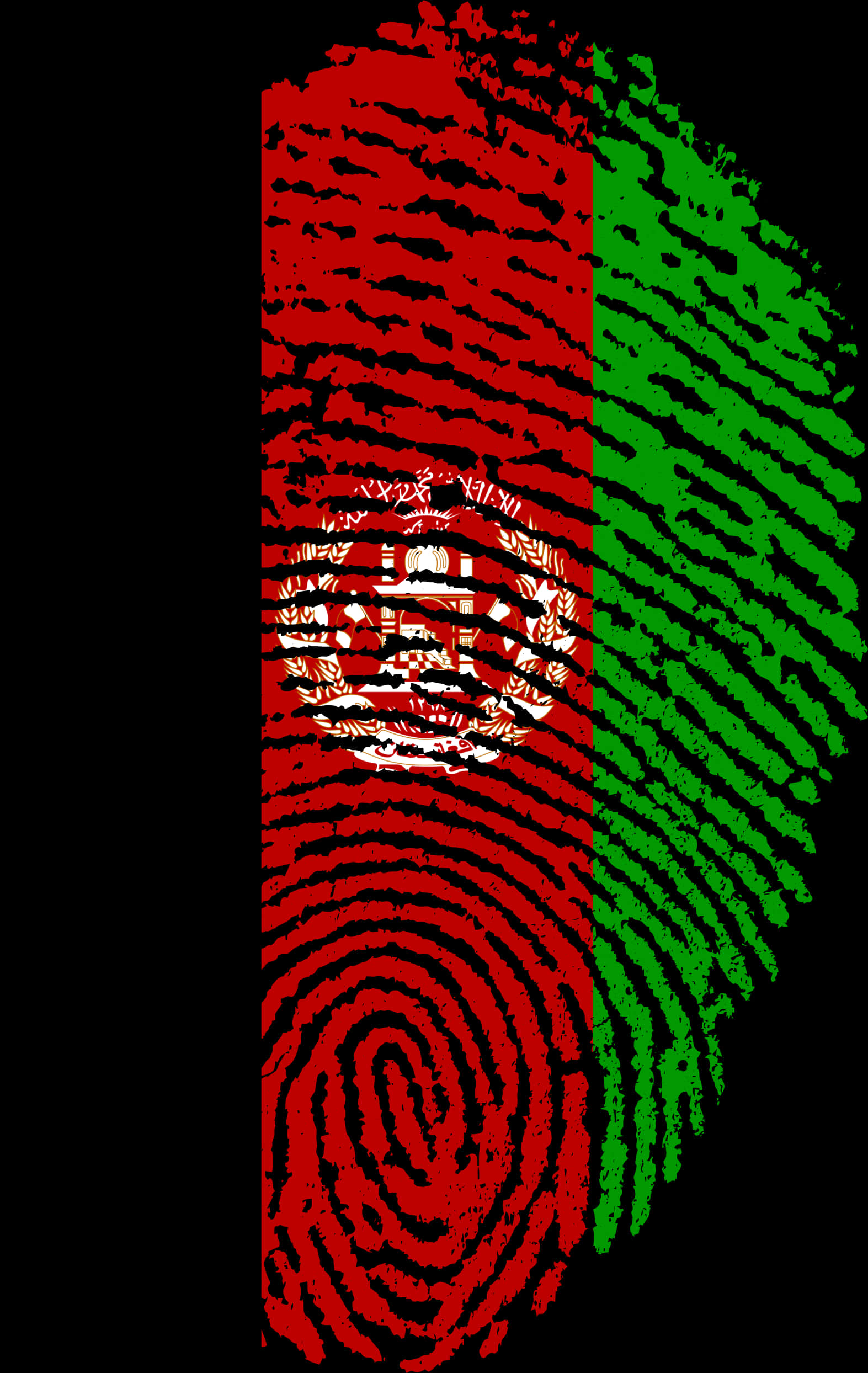 Fingerprint Flag Fusion Art PNG