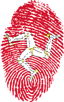 Fingerprint Running Man Illustration PNG