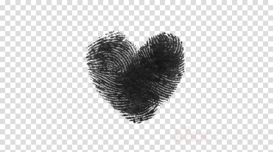 Fingerprint Texture Heart Transparent Background.png PNG