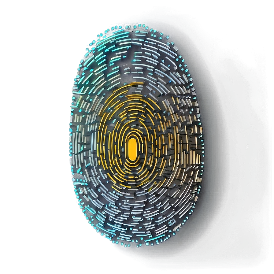 Fingerprint With Binary Code Png Oqn54 PNG