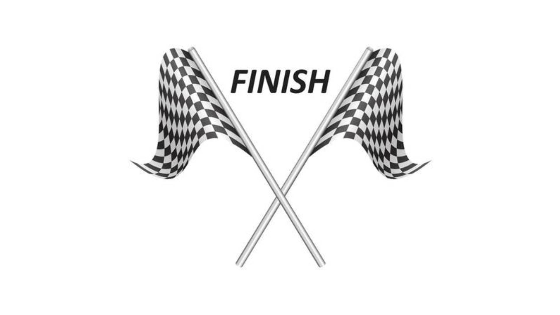 Finish Crossed Checkered Flags Wallpaper