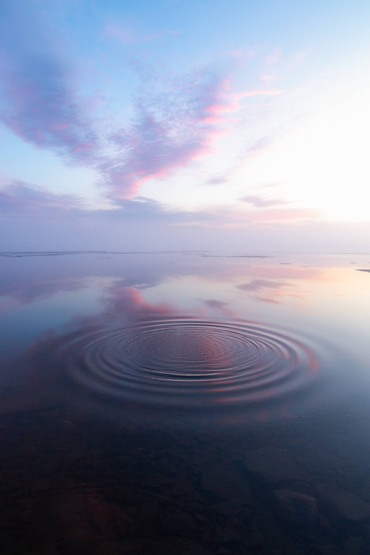 Finland Lake Summanen Circular Ripple