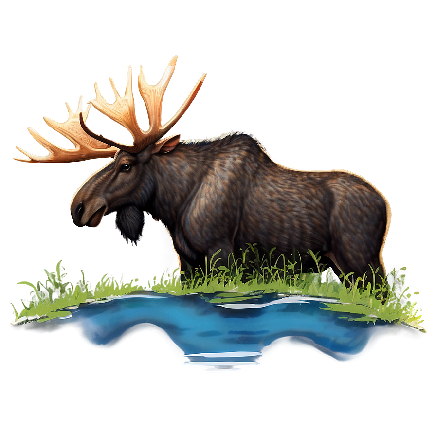 Download Finland Moose Wildlife Png Lcy | Wallpapers.com