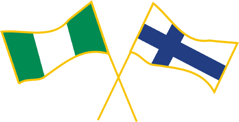 Finlandand Ireland Flags Crossed PNG