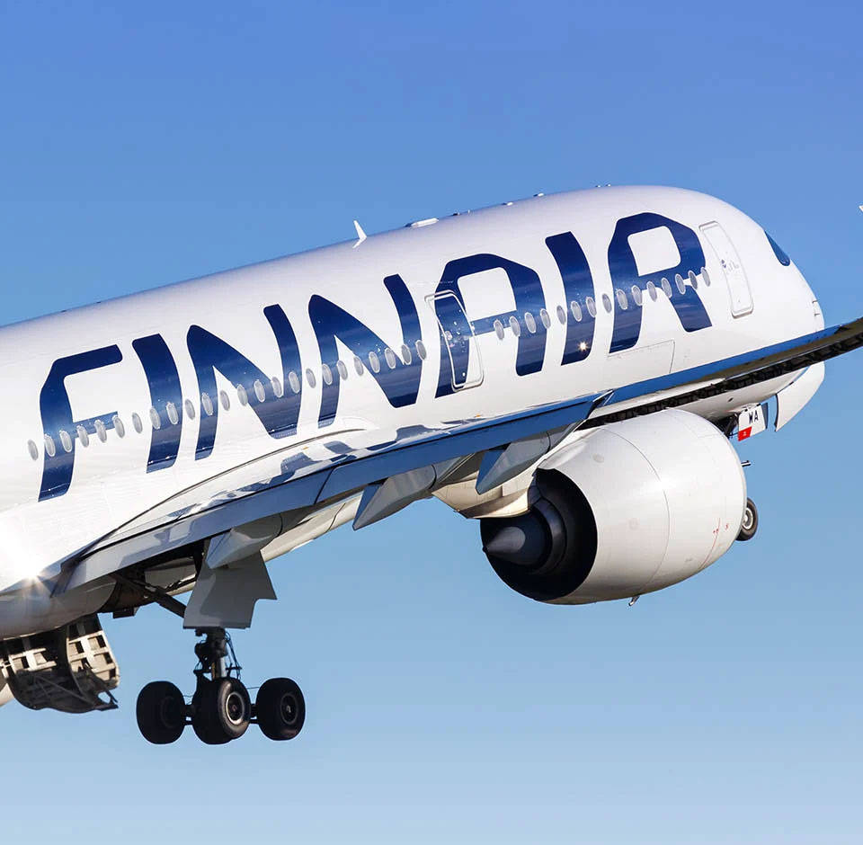Finnair Letter Logo Wallpaper