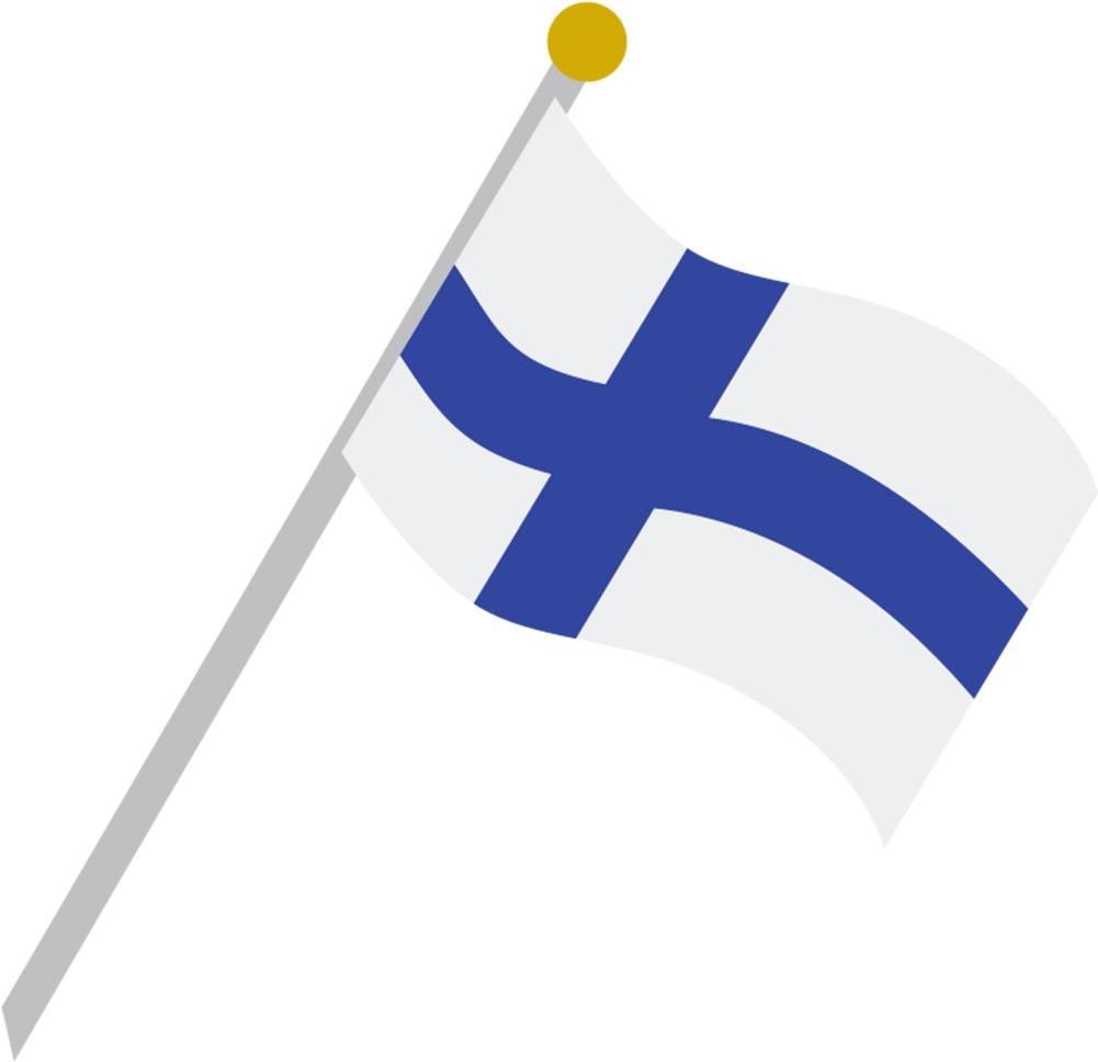 Finnish Flag Waving PNG