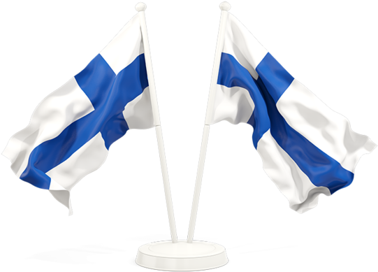 Finnish Flags Waving PNG