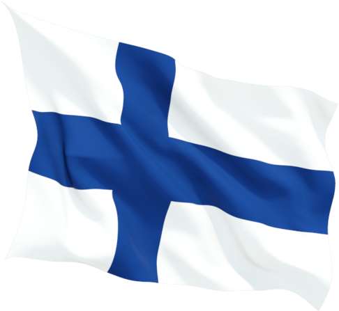 Finnish National Flag Waving PNG