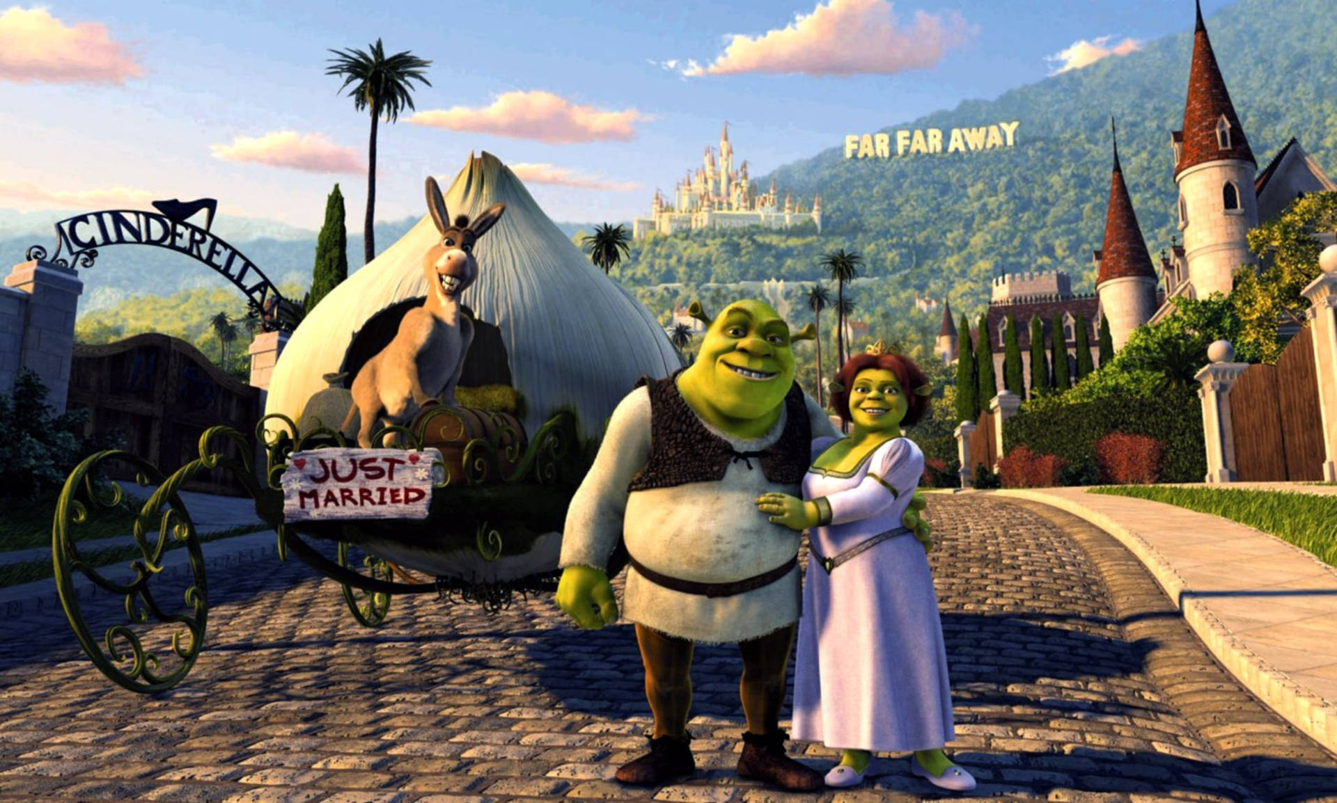 Fiona And Shrek 2 Wallpaper