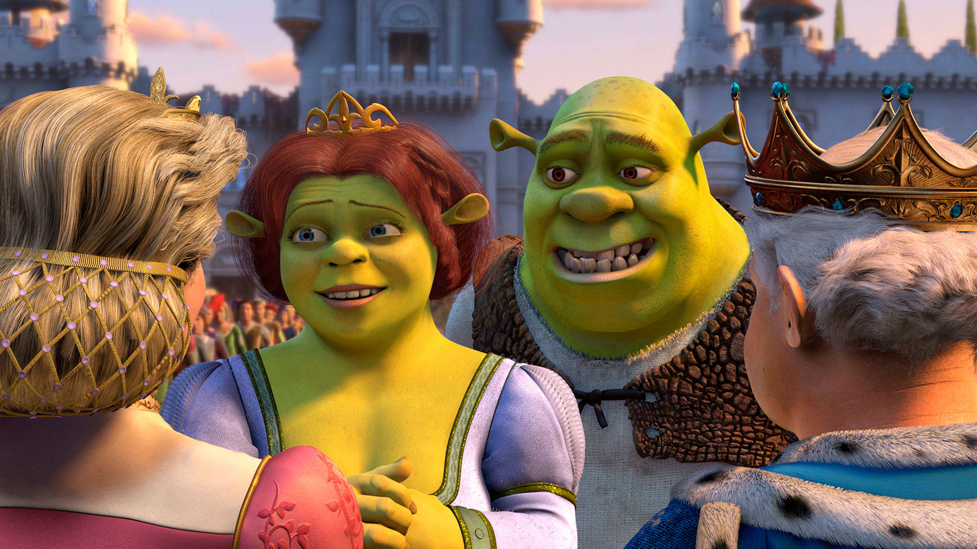 Fiona And Shrek 2 In Palace Wallpaper