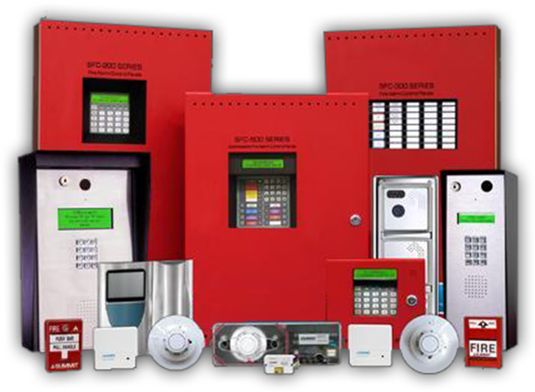Fire Alarm System Components PNG
