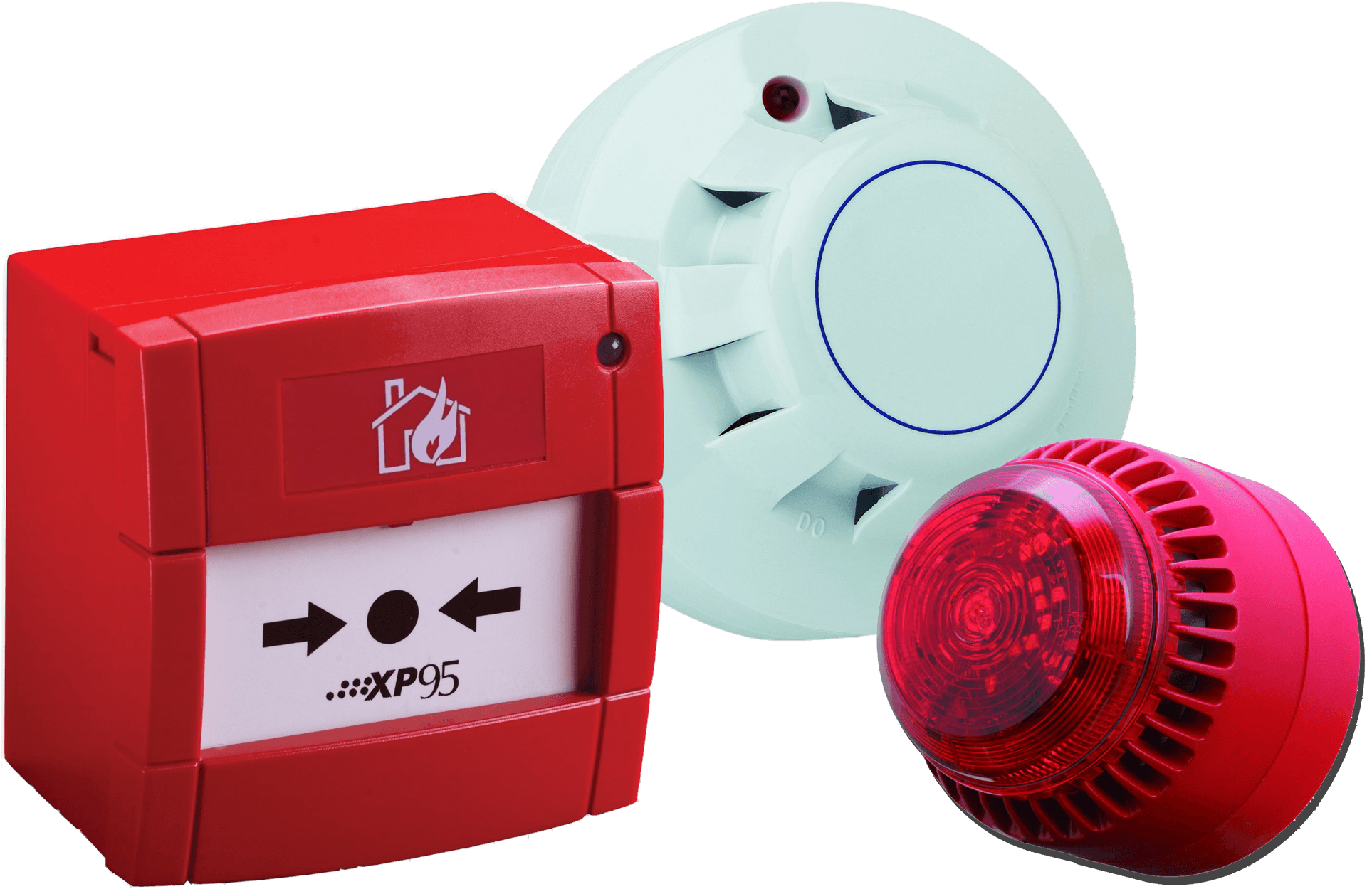 Fire Alarm System Components PNG