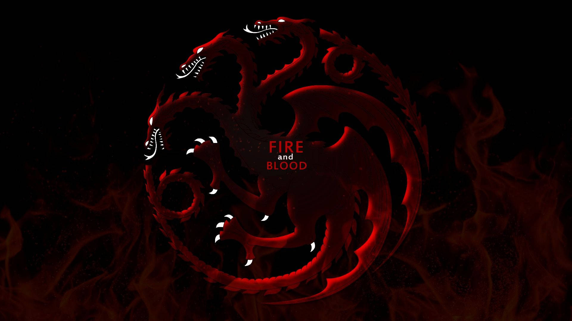 Fire And Blood Red House Targaryen Wallpaper
