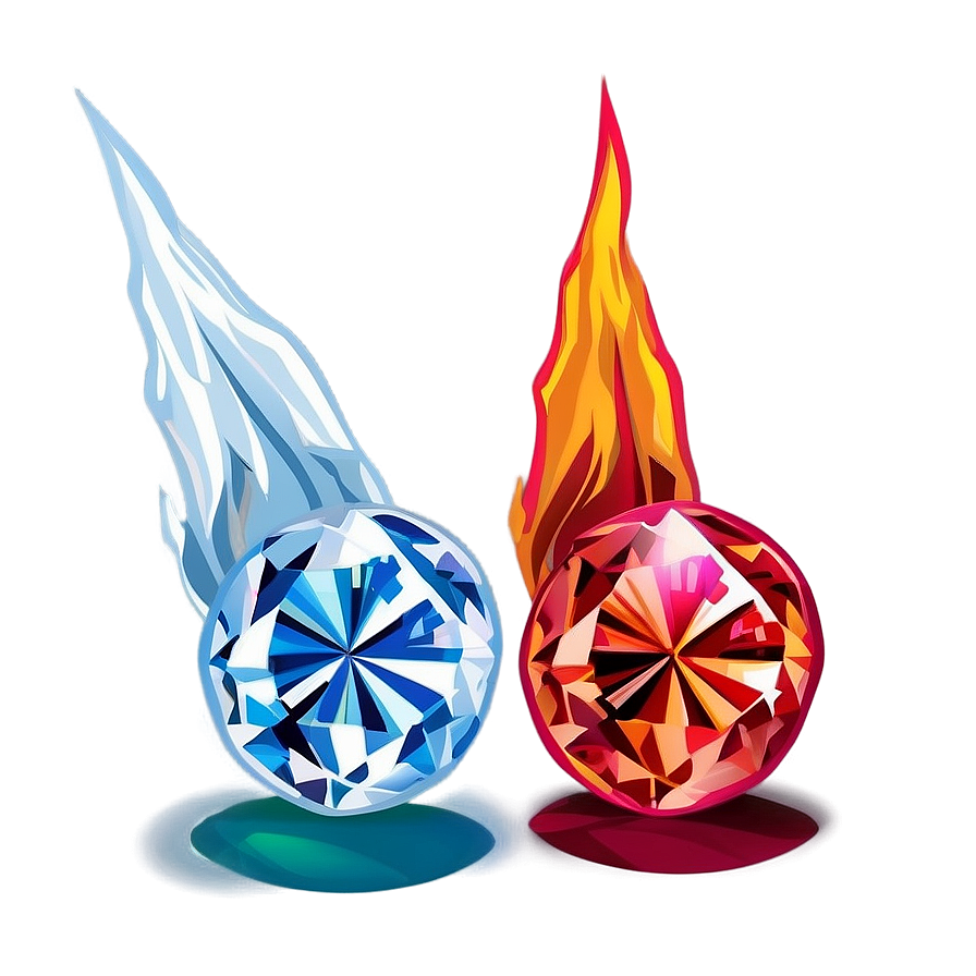 Fire And Ice Diamonds Png 05242024 PNG