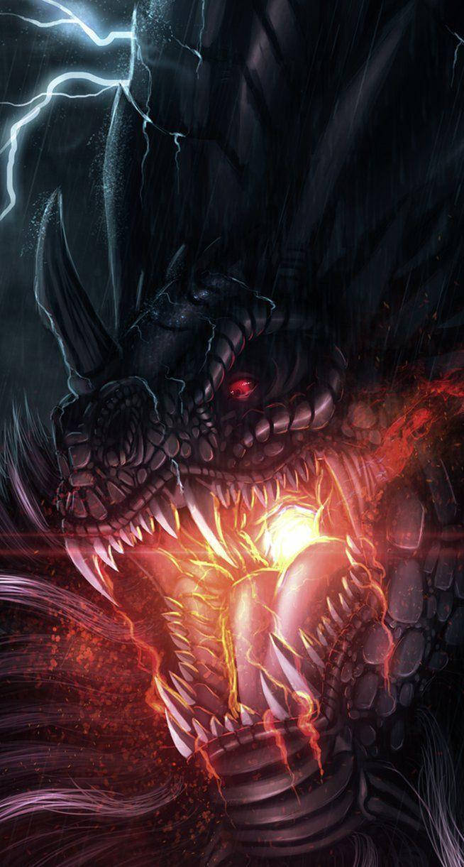 Fire-breathing Dragon For Iphone Screens Wallpaper