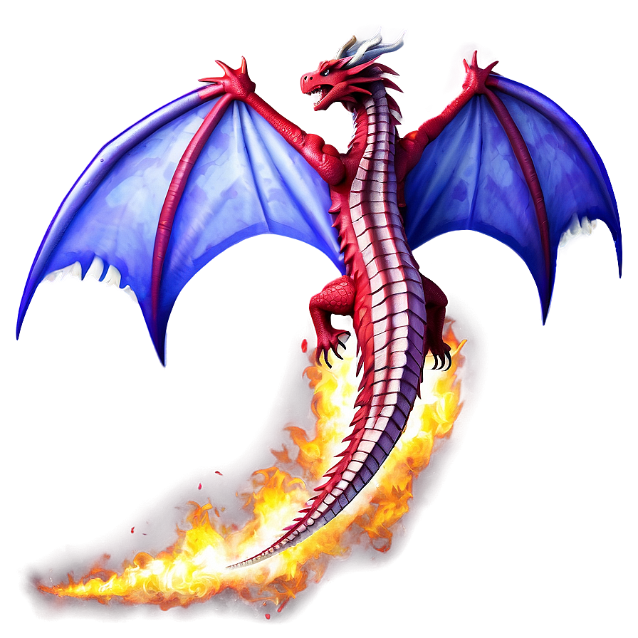 Fire-breathing Dragon Png 05032024 PNG