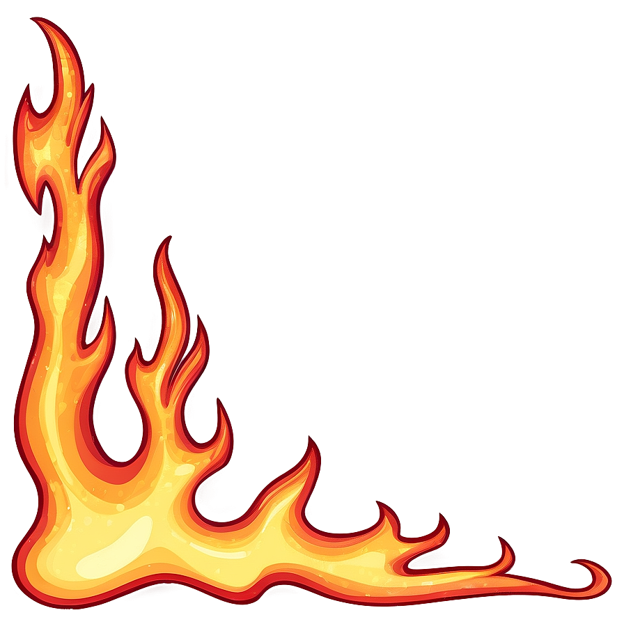 Fire Cartoon Border Png 90 PNG