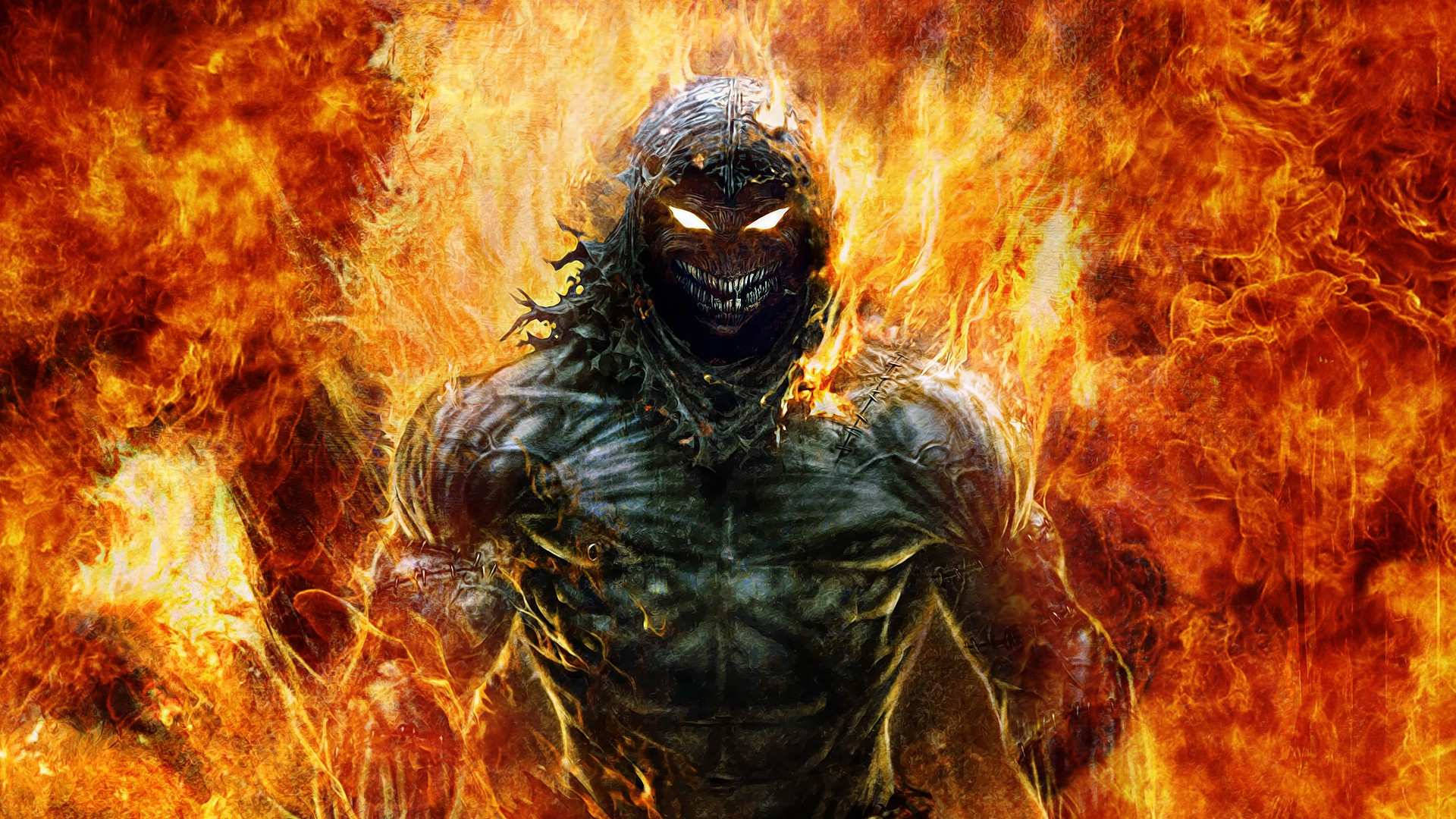 An Evil Demon Born From Fire Wallpaper