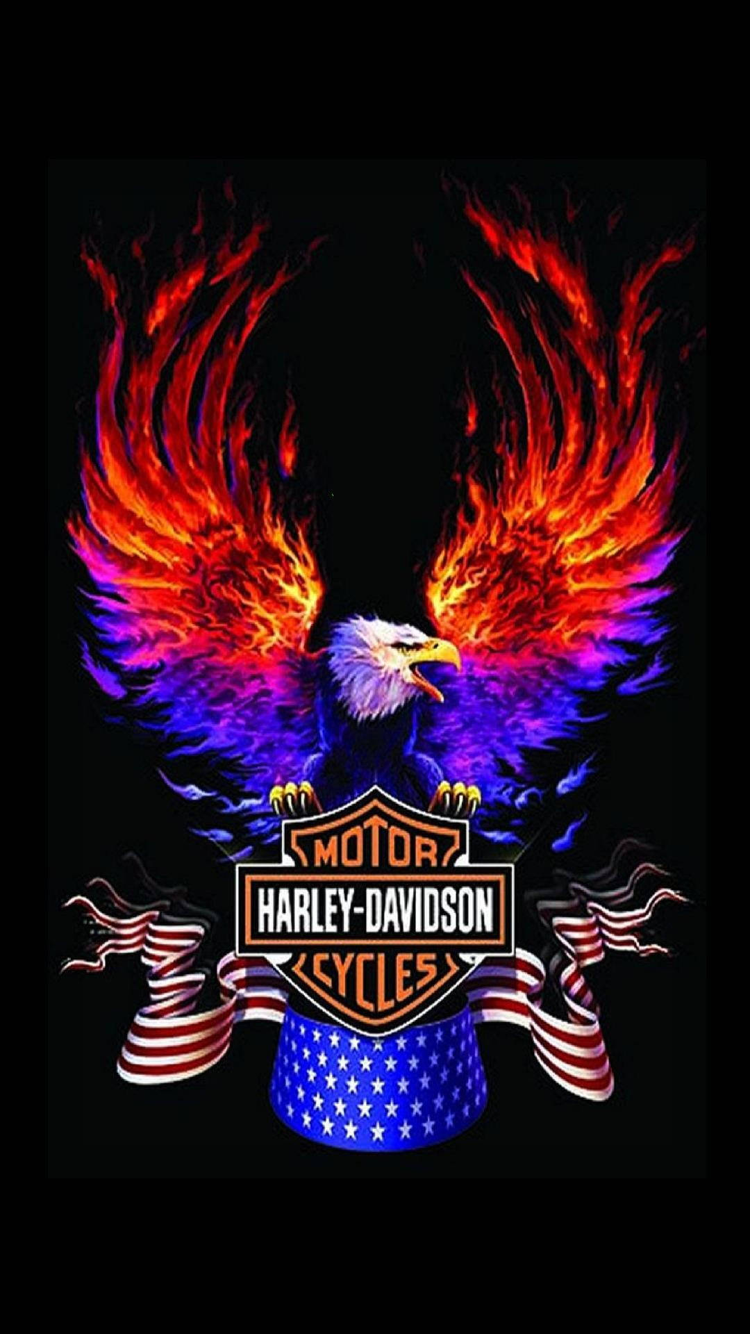 Fire Eagle Harley Davidson Mobile Wallpaper