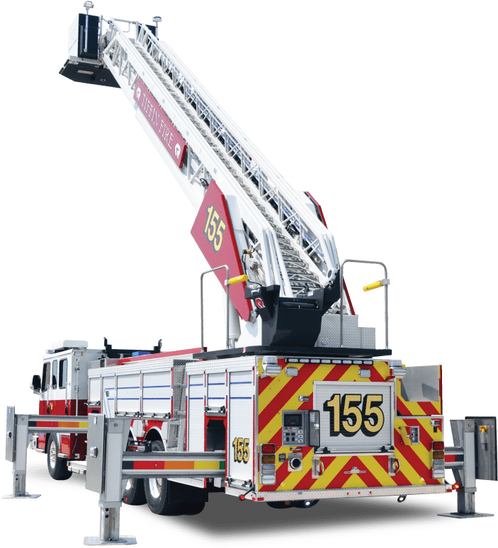 Fire Engine Ladder Truck155 PNG