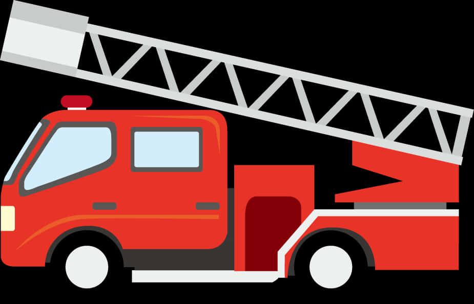 Fire Engine Vector Illustration PNG