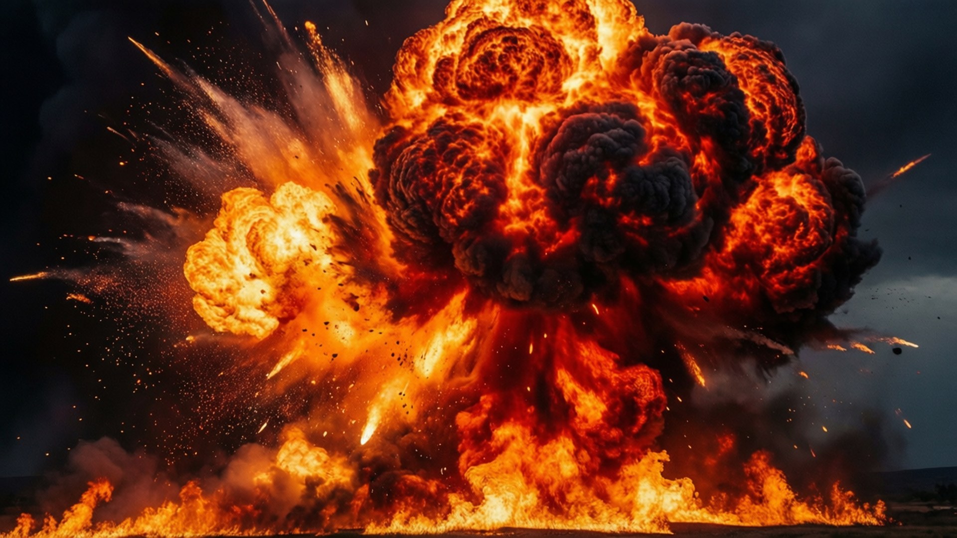 Impact d'Explosion de Feu Fonds d'écran